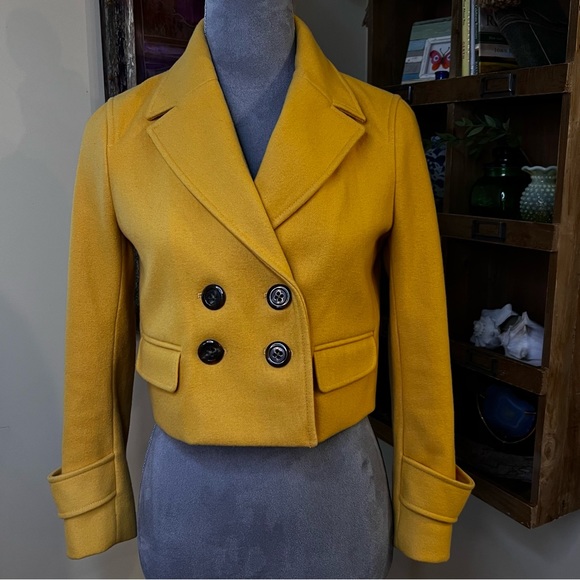 Anthropologie Cropped Wool Peacoat - Picture 4 of 16